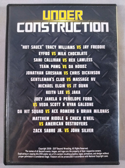 BEYOND WRESTLING UNDER CONSTRUCTION