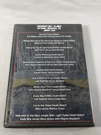 PRO WRESTLING TRAIN WRECK SOUTHERN SICKNESS 2019 NIGHT2