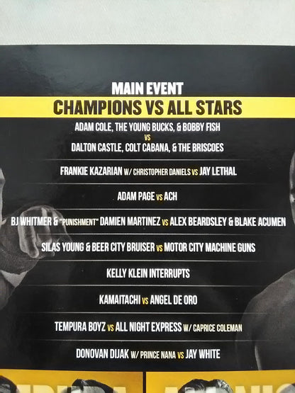 ROH GLORY BY HONOR XV ★CHAMPIONSvsALL STARS★ OCTOBER 15TH 2016