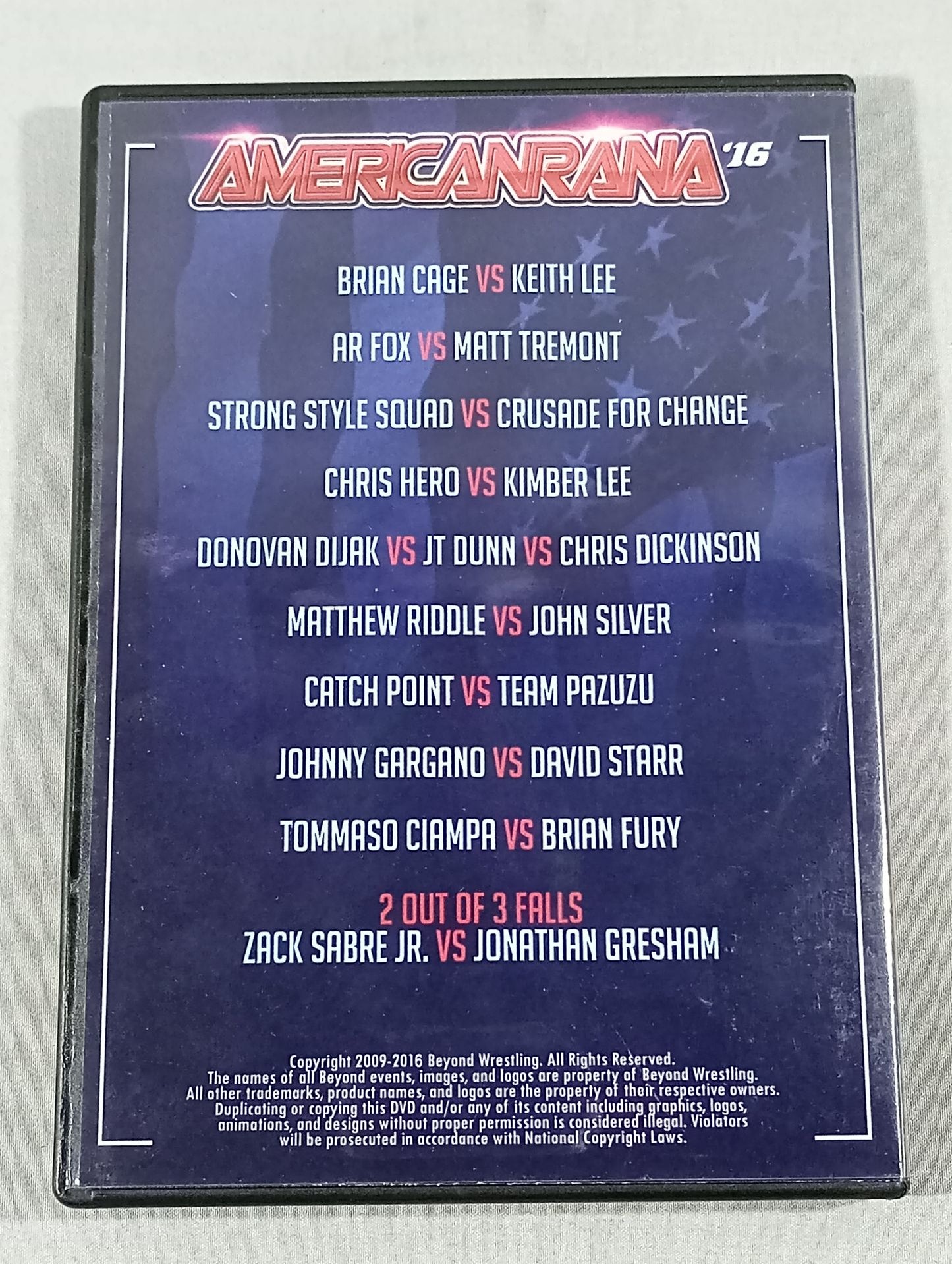 BEYOND Wrestling  AMERICARANA'16