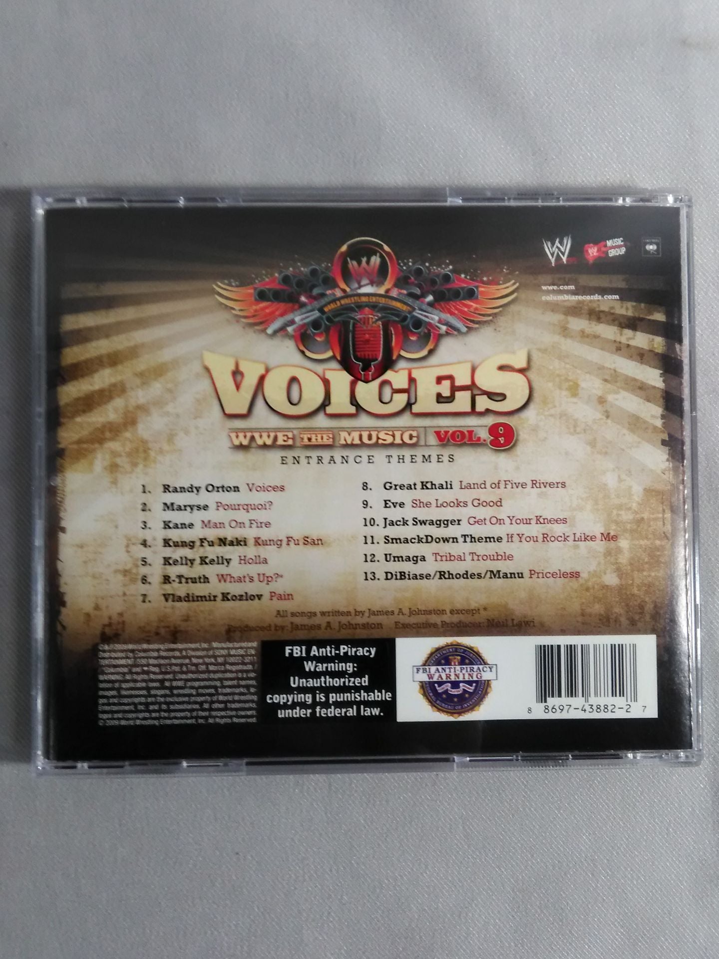 WWE THE MUSIC VOL.9 / VOICES (Input Disc)