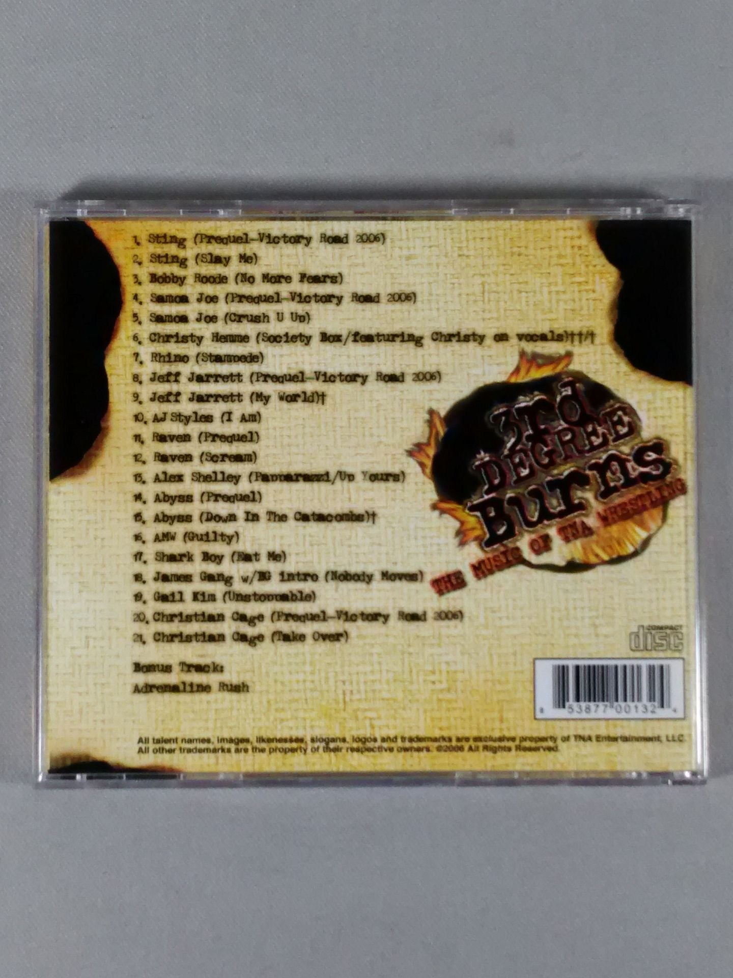 TNA 3rd DEGREE BURNS THE MUSIC OF TNA Vol.1