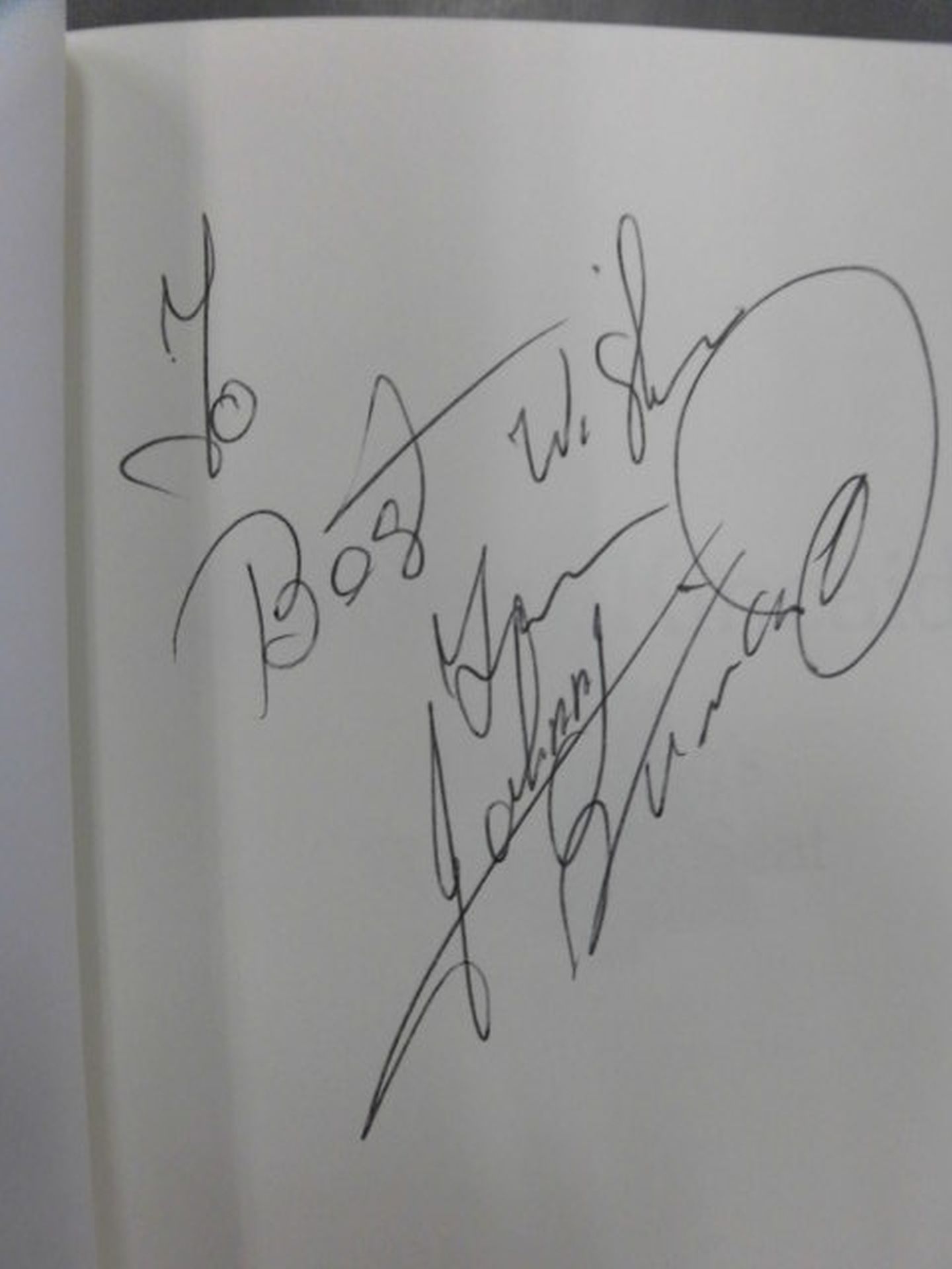【hand signed autograph】JOHNNY KINCAID