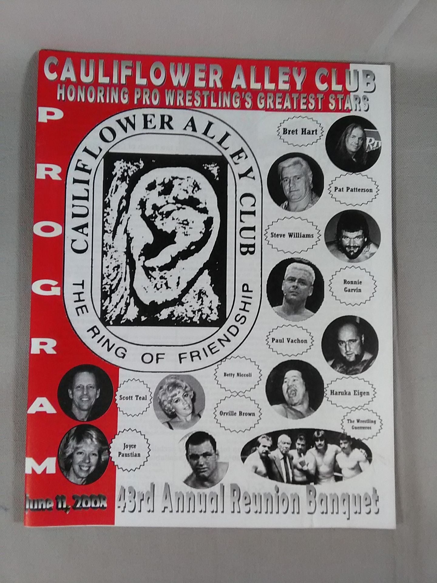 CAULIFLOWER ALLEY CLUB CELEBRATING 43rd Annual Reunion Banquet