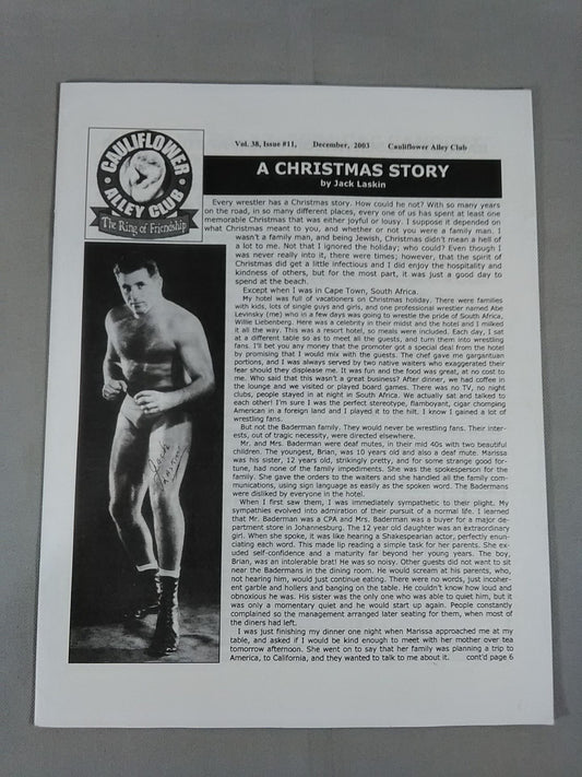 CAULIFLOWER ALLEY CLUB Vol.38 Issue#11