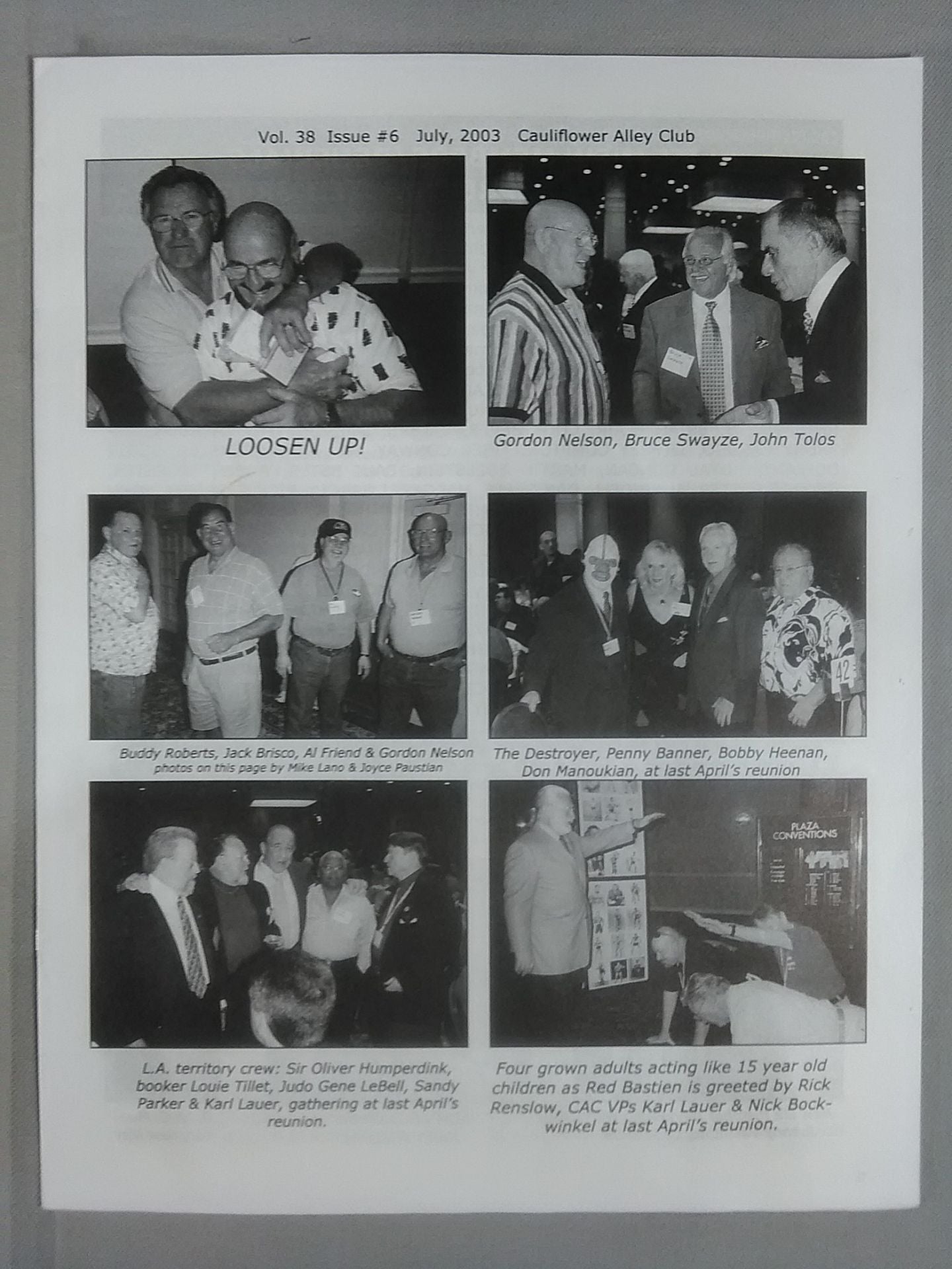 CAULIFLOWER ALLEY CLUB Vol.38 Issue#6