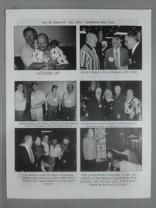 CAULIFLOWER ALLEY CLUB Vol.38 Issue#6
