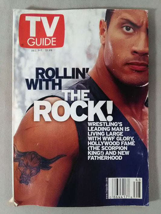 【WWF SUPER STARS COVER】 TV GUIDE (Cover: The Rock)