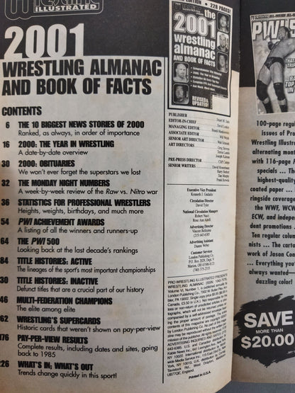 THE Wrestling  ALMANAC BOOK OF FACTS 2001