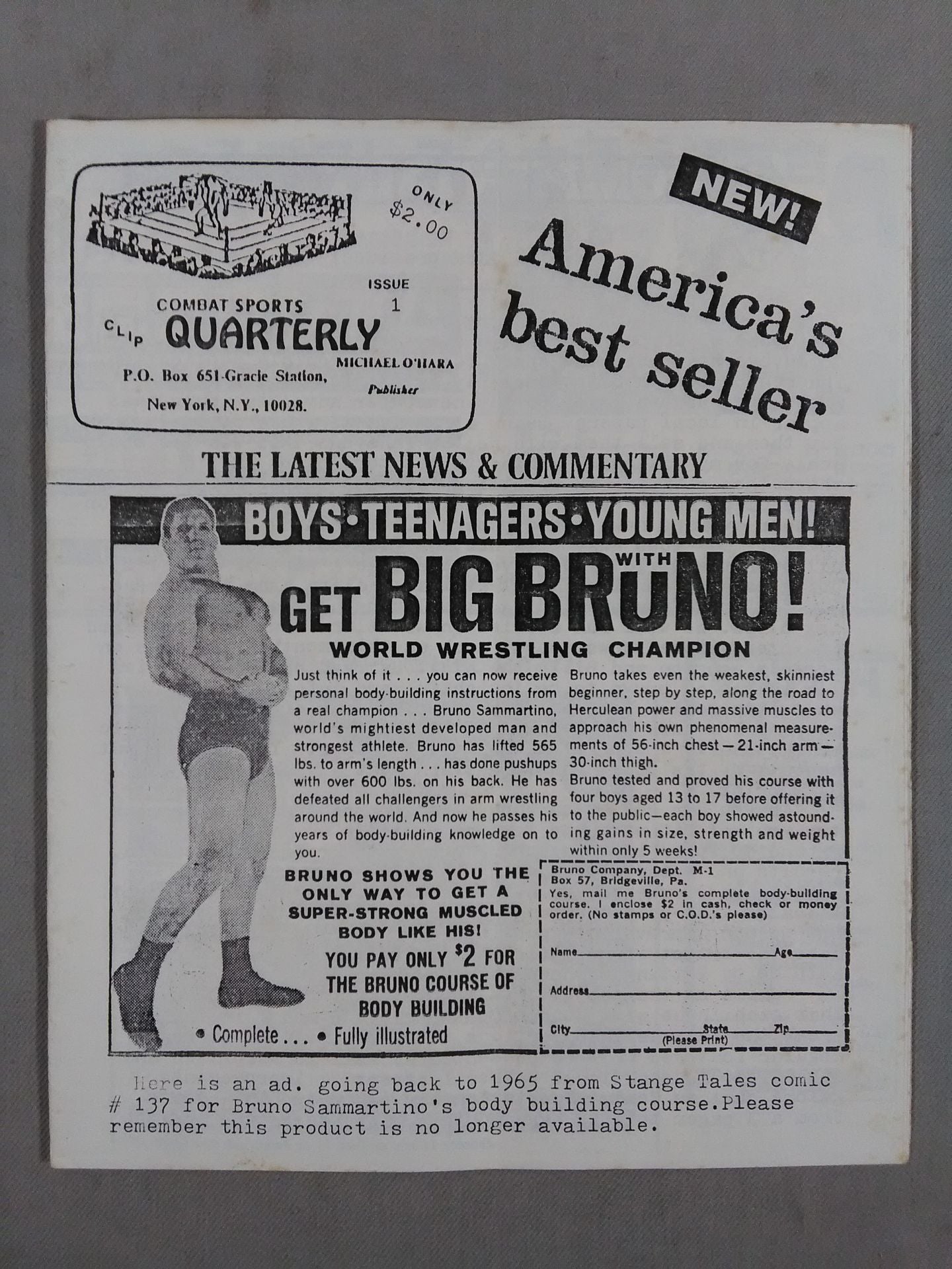 America’s best seller ISSUE 1