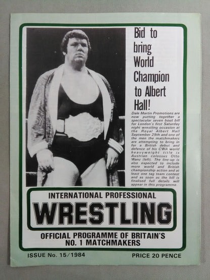INTERNATIONAL PROFESSIONAL Wrestling  No.15