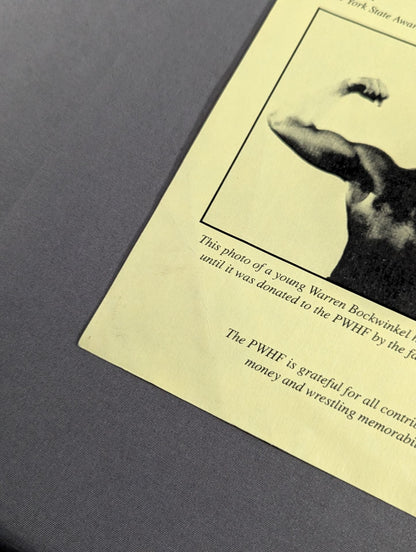 PWHF The Fifth Annual Induction and Awards Banquet