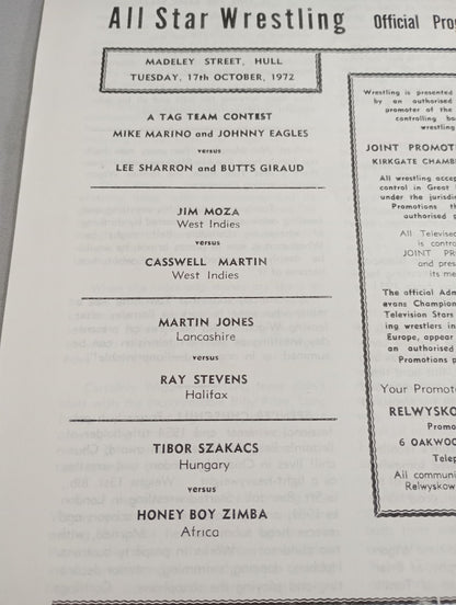 MAT Wrestling REVIEW(1972.10.17)