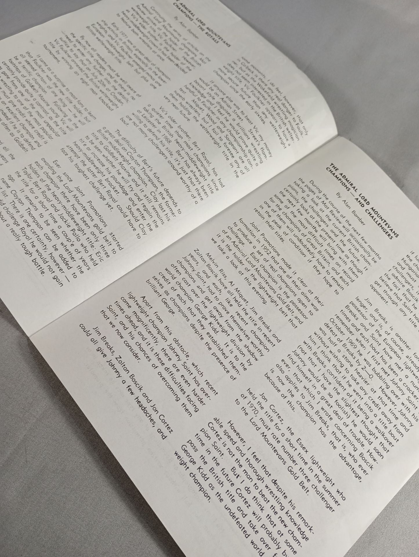 MAT Wrestling REVIEW(1971.11.16)