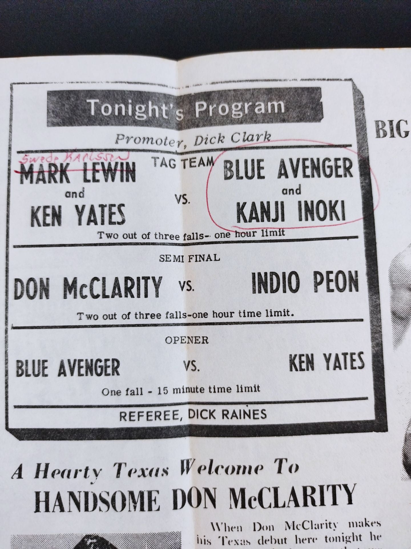 ★猪木 海外武者修行時代★ Waco Arena WRESTLING VOL.1 NO.50