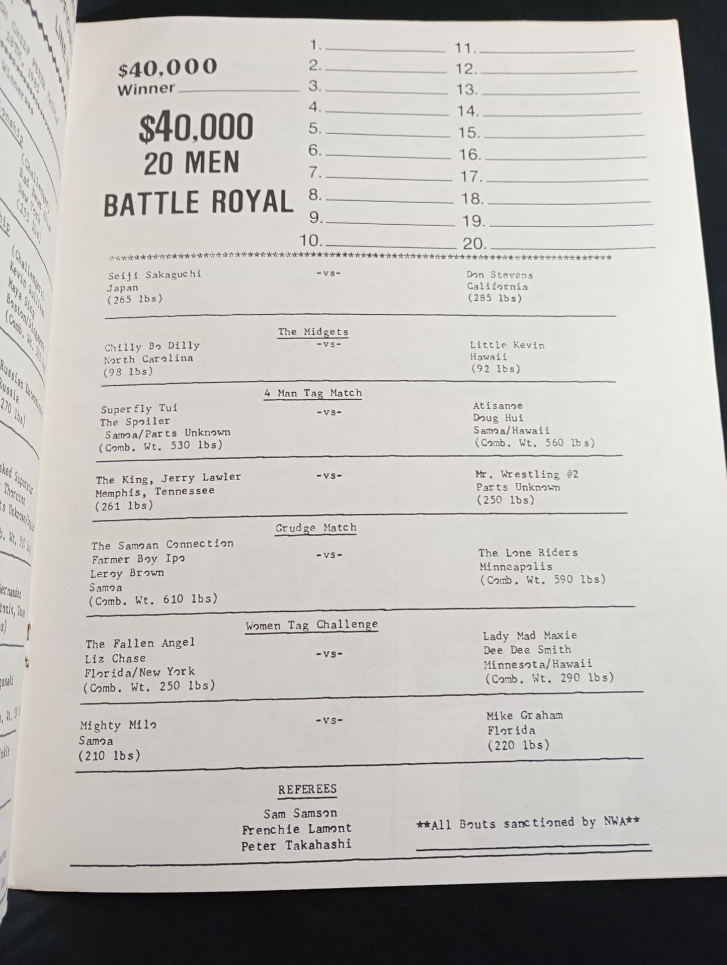 ★ハワイ大会・新日参戦★ PPW LIA MAIVIA presents HAWAII