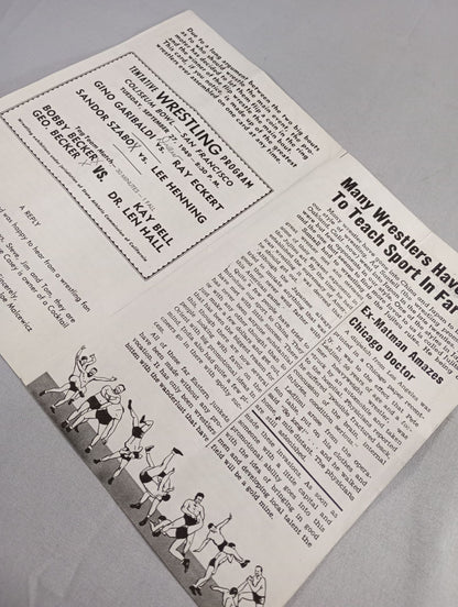 Coliseum WRESTLING NEWS(1949.9.27)