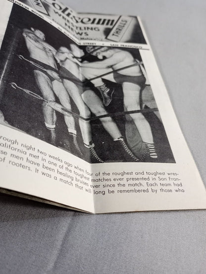 Coliseum WRESTLING NEWS(1949.9.27)