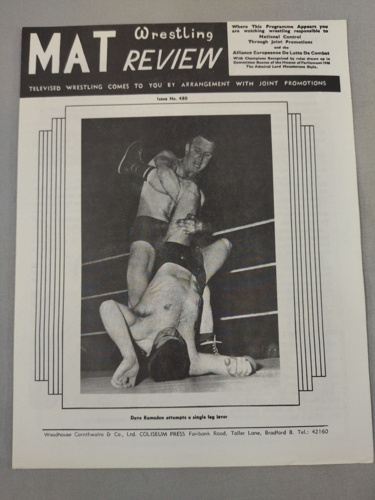 MAT Wrestling REVIEW No.480