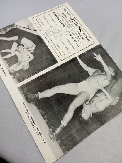 Coliseum WRESTLING NEWS(1949.8.2)
