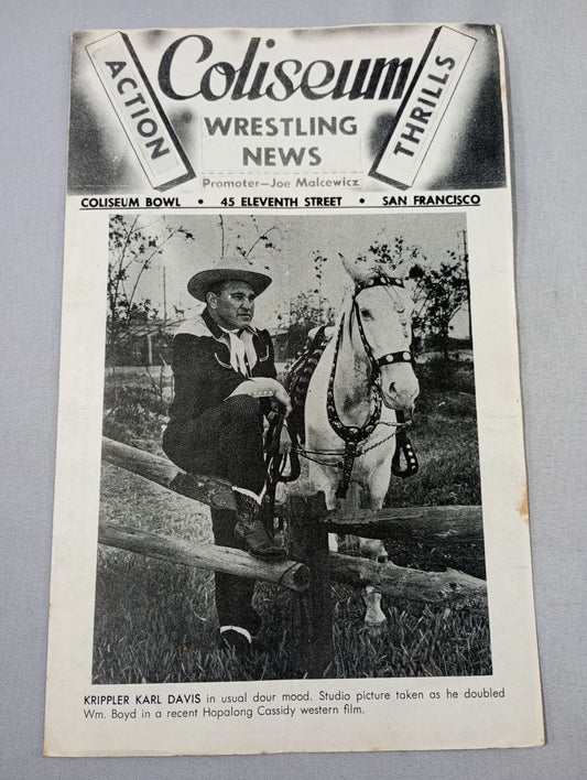 Coliseum WRESTLING NEWS(1949.7.12)