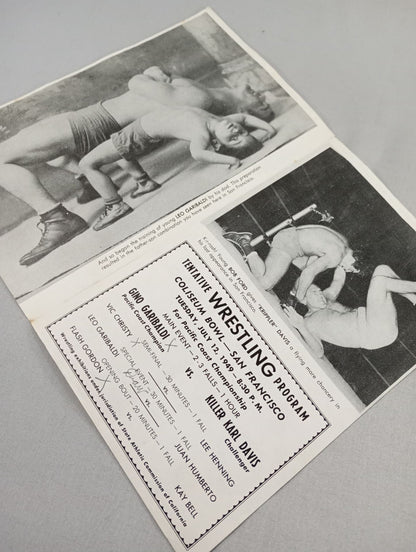 Coliseum WRESTLING NEWS(1949.7.12)