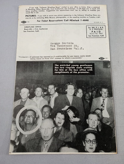 Coliseum WRESTLING NEWS(1949.7.12)