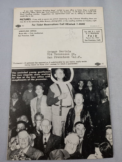 Coliseum WRESTLING NEWS(1949.6.28)