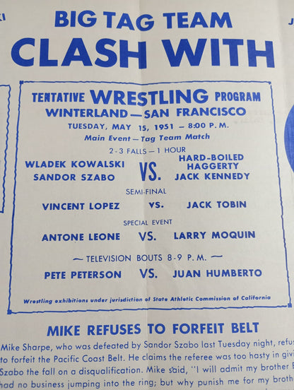 West Coast WRESTLING NEWS(1951.5.15)