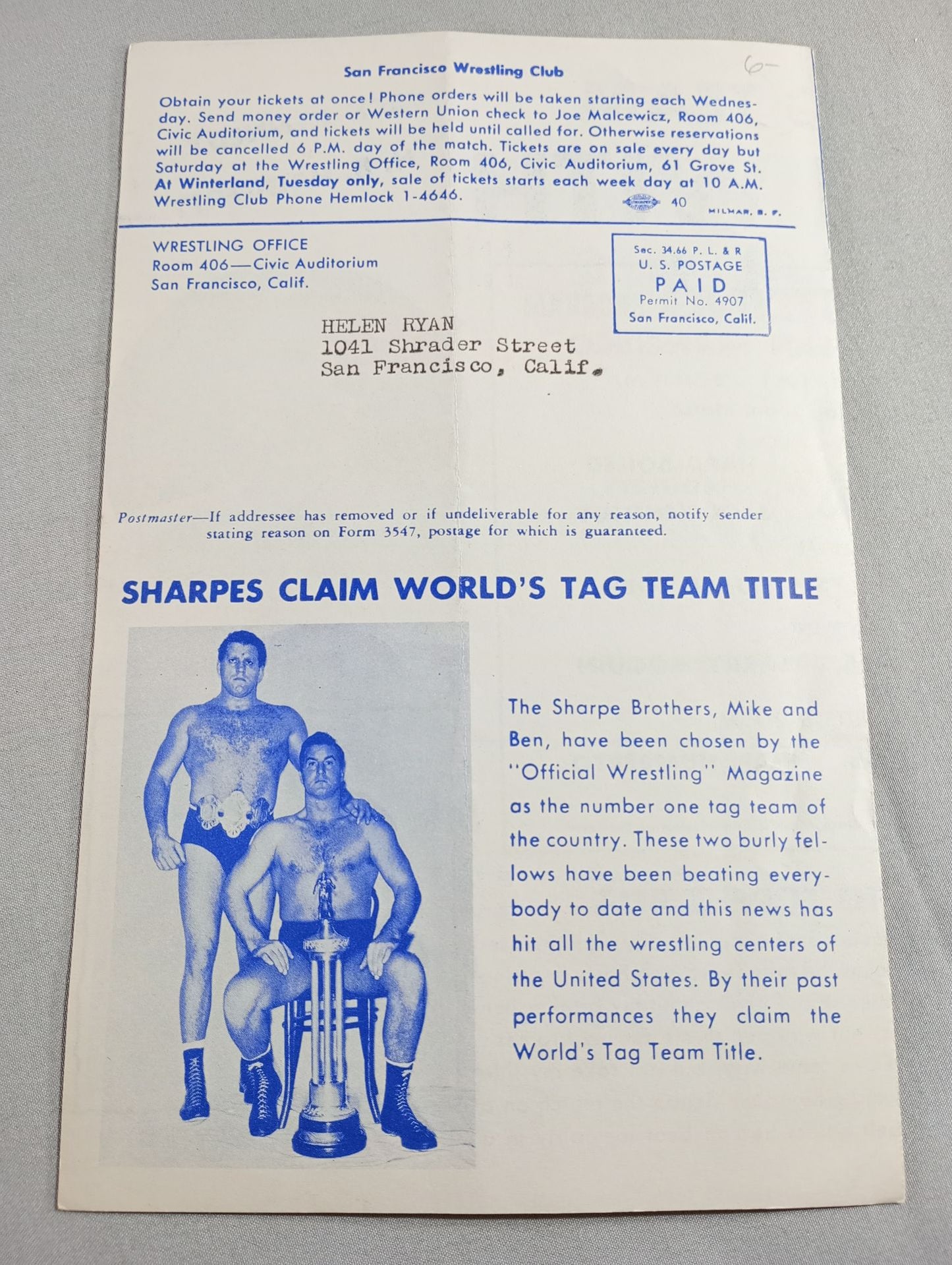 West Coast WRESTLING NEWS(1951.5.15)