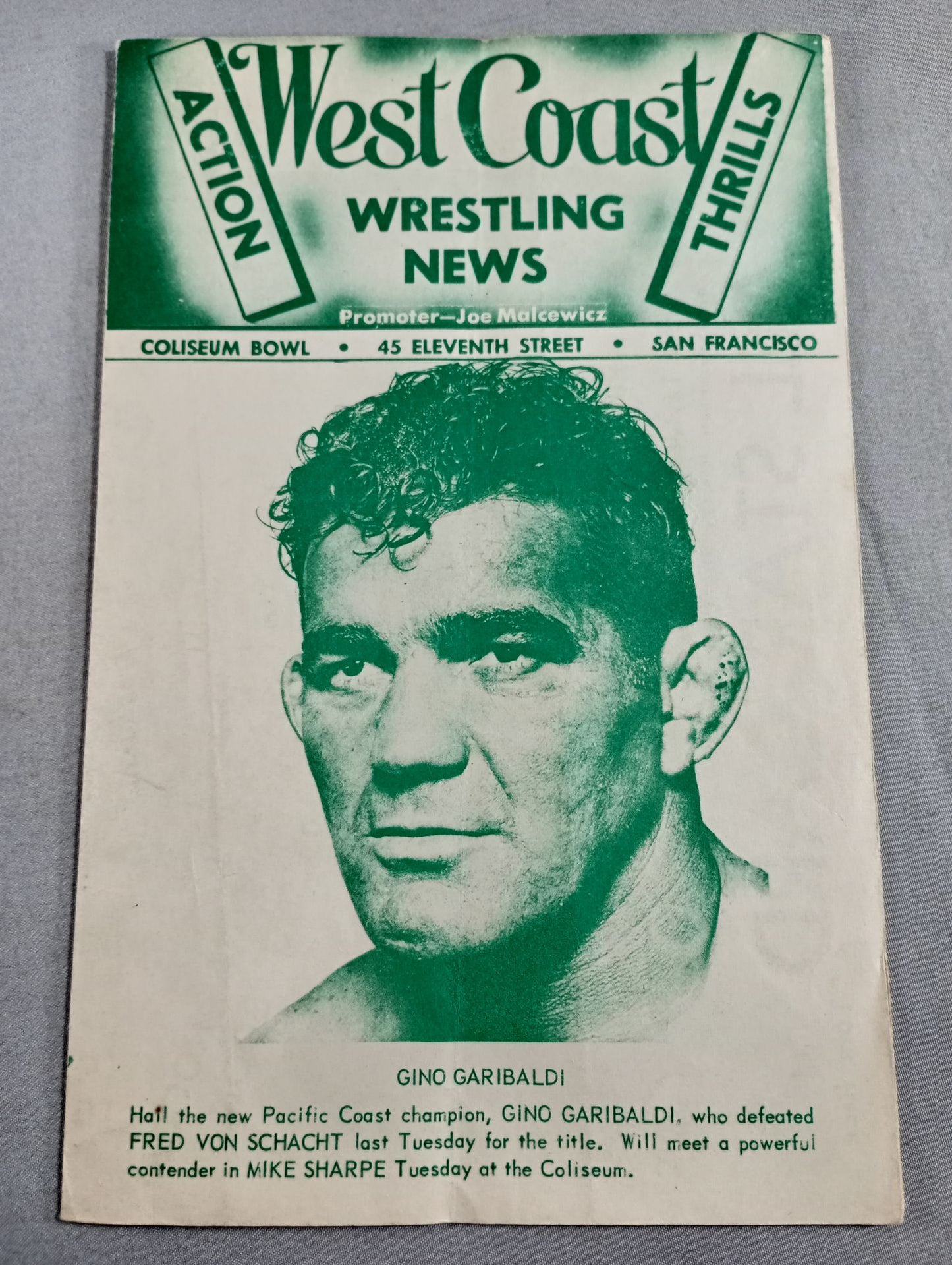 West Coast WRESTLING NEWS(1950.10.10)