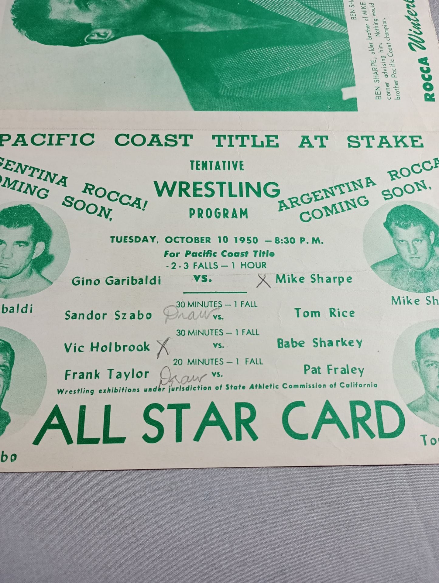 West Coast WRESTLING NEWS(1950.10.10)