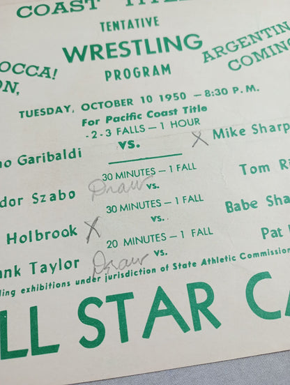 West Coast WRESTLING NEWS(1950.10.10)