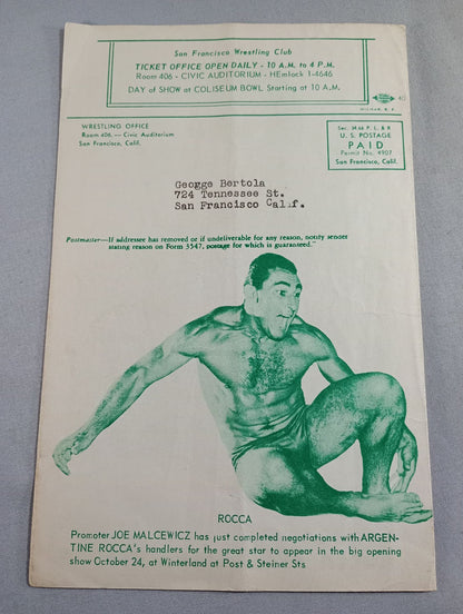 West Coast WRESTLING NEWS(1950.10.10)