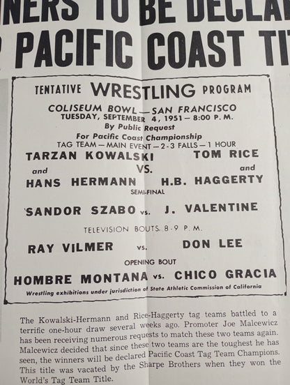 West Coast WRESTLING NEWS(1951.9.4)