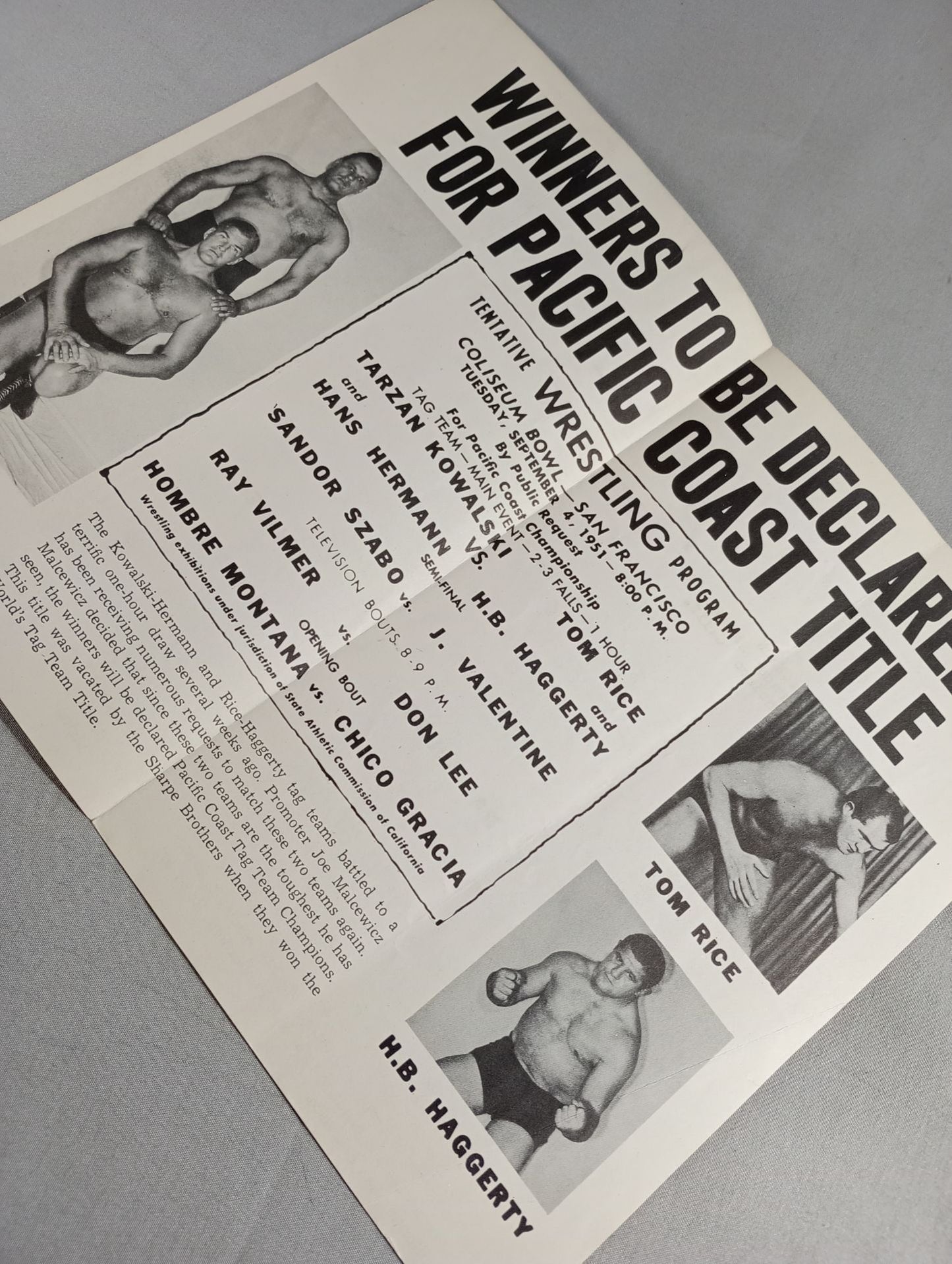 West Coast WRESTLING NEWS(1951.9.4)