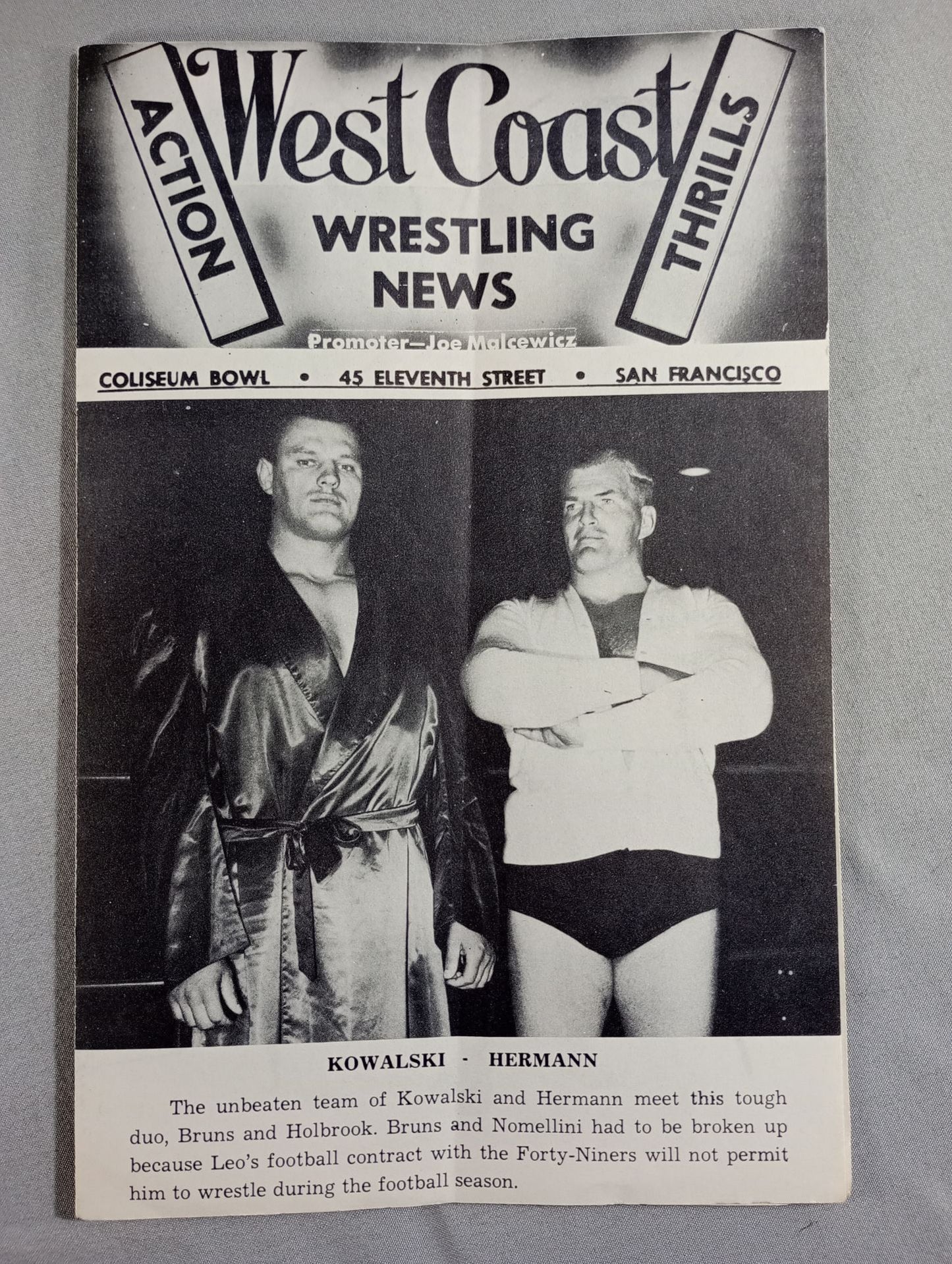 West Coast WRESTLING NEWS(1951.7.31)