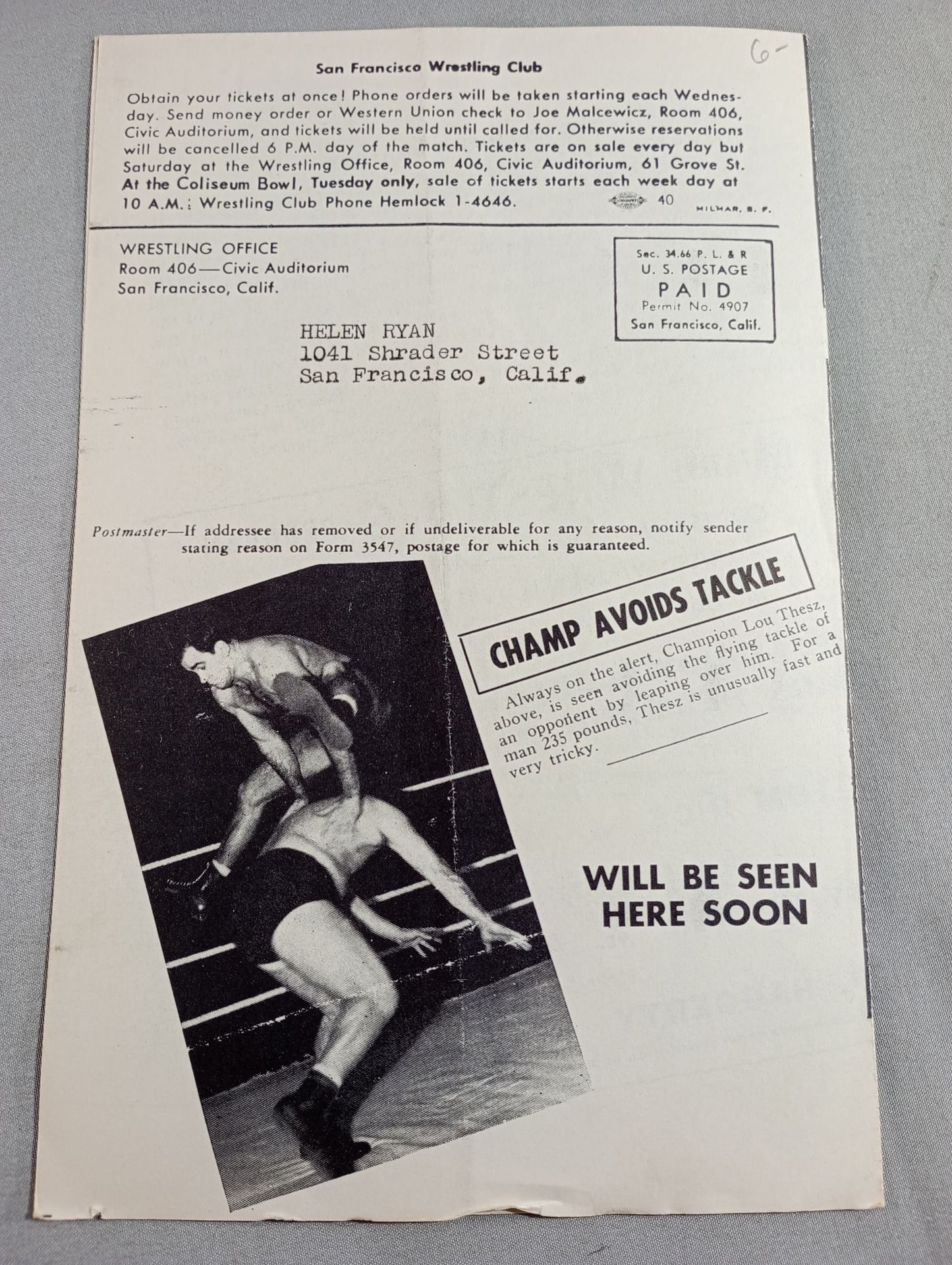 West Coast WRESTLING NEWS(1951.7.31)