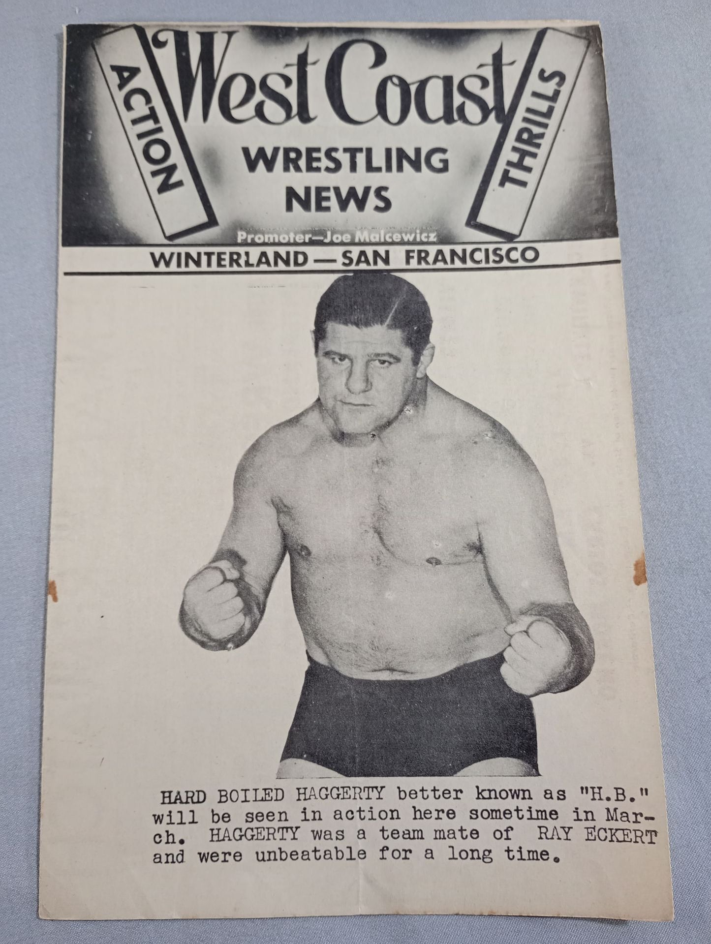 West Coast WRESTLING NEWS(1951.2.20)