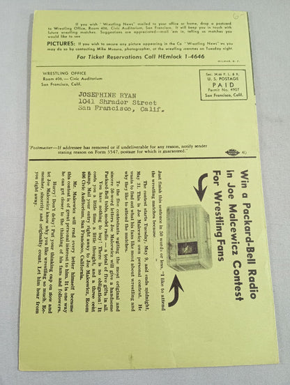 West Coast WRESTLING NEWS(1950.5.23)