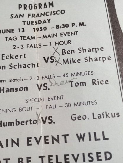 West Coast WRESTLING NEWS(1950.6.13)