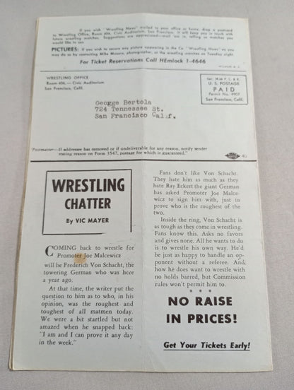 West Coast WRESTLING NEWS(1950.5.16)