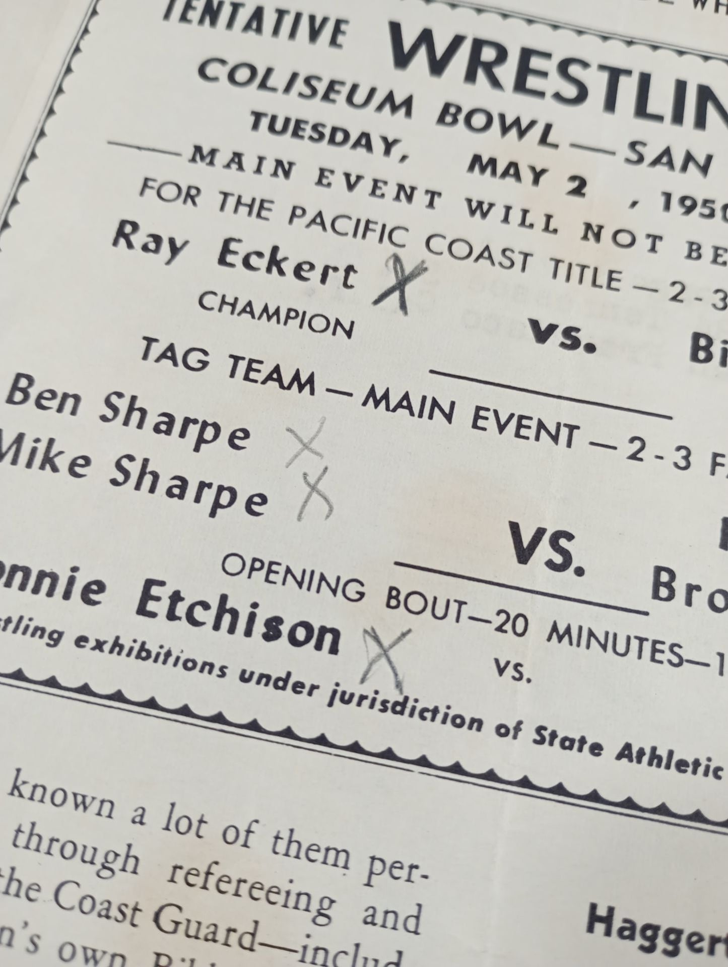 West Coast WRESTLING NEWS(1950.5.2)