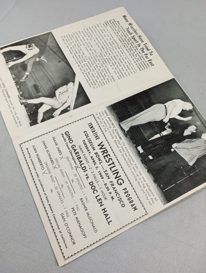 Coliseum WRESTLING NEWS(1949.4.5)