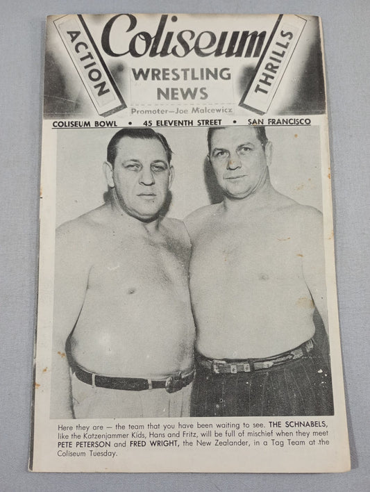 Coliseum WRESTLING NEWS(1949.4.19)