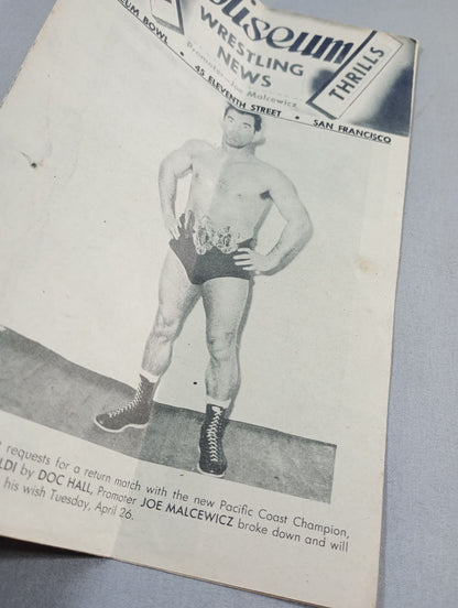 Coliseum WRESTLING NEWS(1949.4.26)