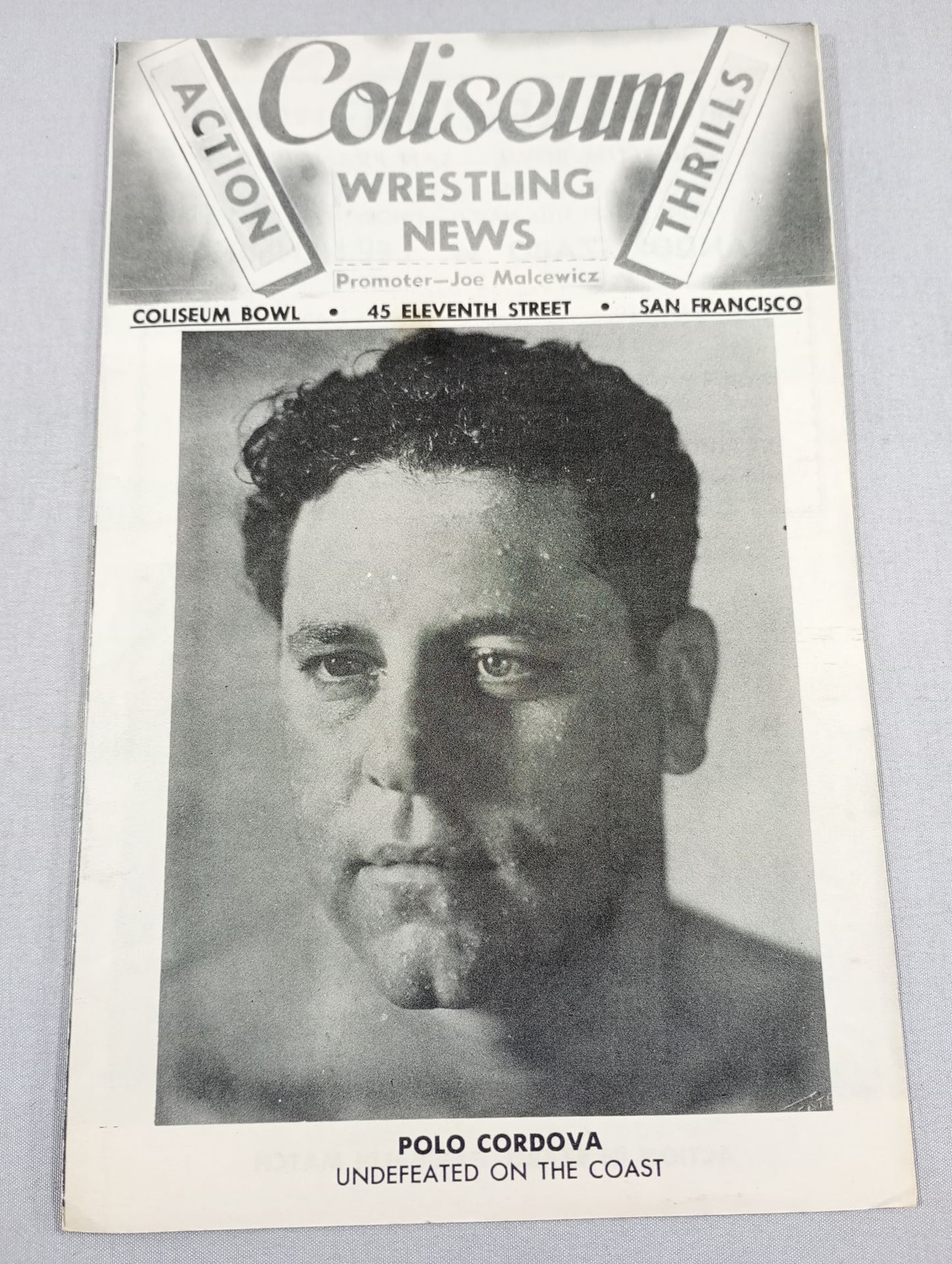 Coliseum WRESTLING NEWS(1949.8.2)