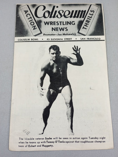 Coliseum WRESTLING NEWS(1950.1.17)