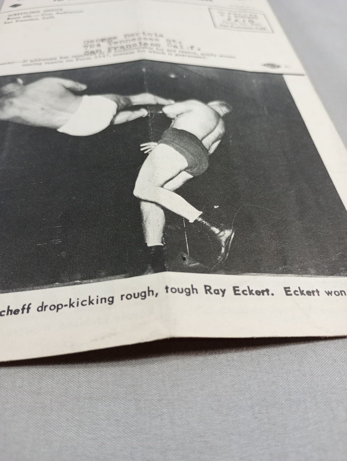 Coliseum WRESTLING NEWS(1950.1.17)