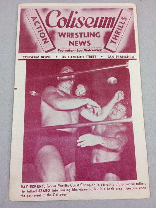 Coliseum WRESTLING NEWS(1950.1.24)